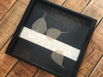 Black Wooden Tray - NamegStore
